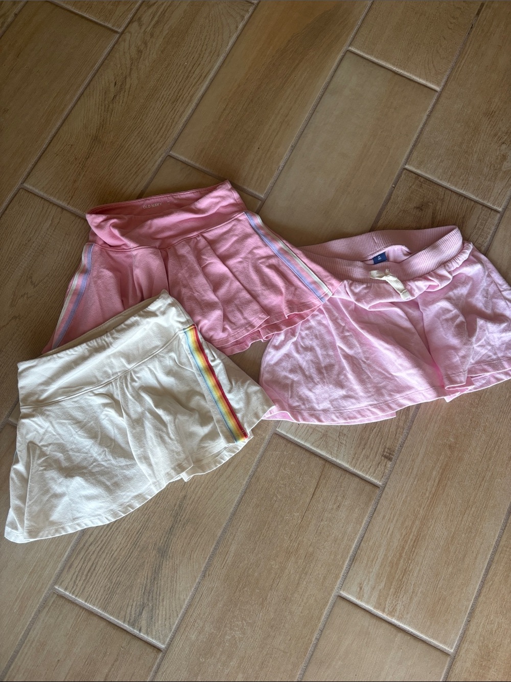 Girls' bundle (x3) Old Navy skirts with built in shorts size 8